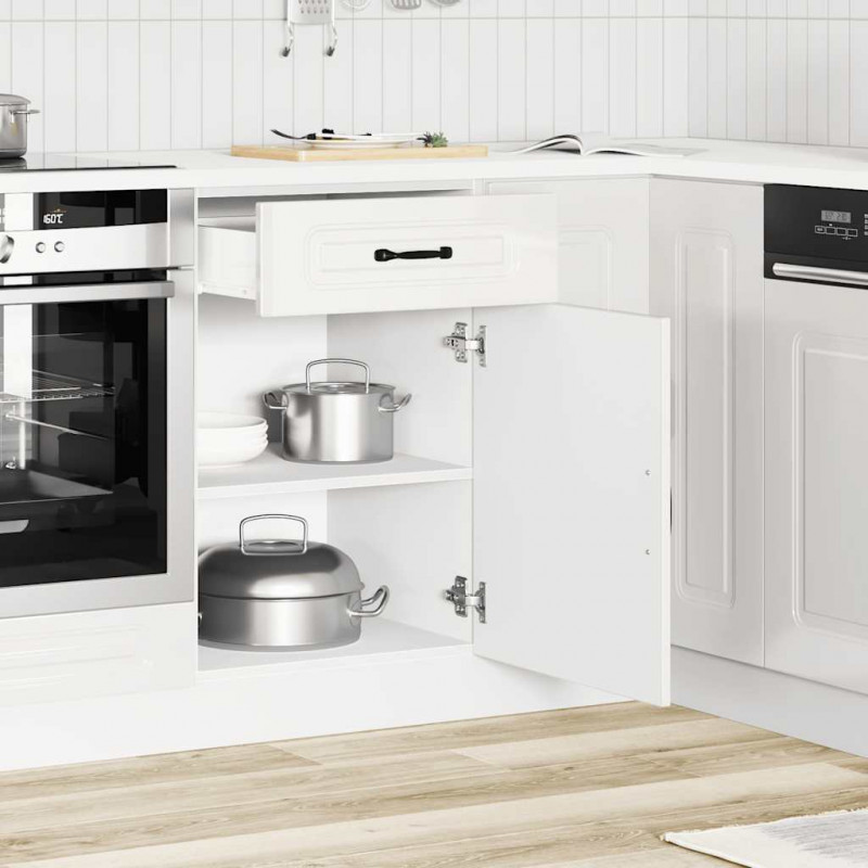 Szafka kuchenna dolna, Kalmar, biała, materiał drewnopochodny