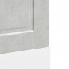 Panel do zmywarki, Porto, szarość betonu, 60x1,5x67 cm