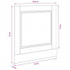 Panel do zmywarki, Porto, stare drewno, 60x1,5x67 cm