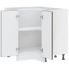 Narożna szafka kuchenna dolna, Kalmar, czarna