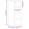Szafka wisząca, "Riga", szary dąb sonoma, 20x29,5x60 cm