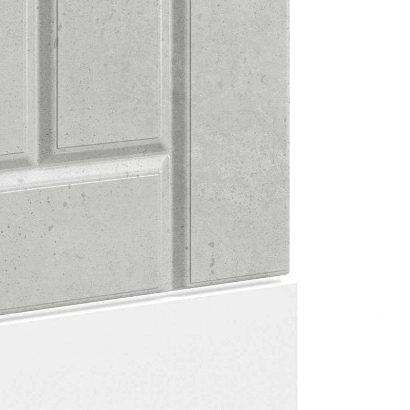 Panel do zmywarki Lucca szarość betonu materiał drewnopochodny