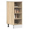 Dolna szafka "Riga" Sonoma Oak 30x44,5x81,5 cm Drewno klejone