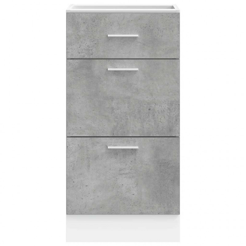 Dolna szafka "Lyon" Betonowa Szara 40x46x81,5 cm Drewno klejone