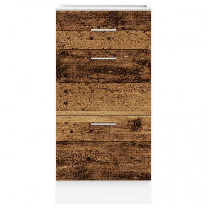 Szafka dolna "Lyon" Stare drewno 40x46x81,5 cm Drewno klejone