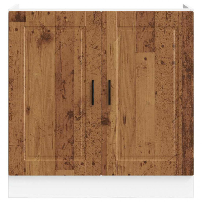 Szafka pod zlewozmywak, Porto, stare drewno, 80x46x81,5 cm
