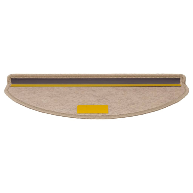 Samoprzylepne nakładki na schody, 15 szt., 65x21x4 cm, piaskowe