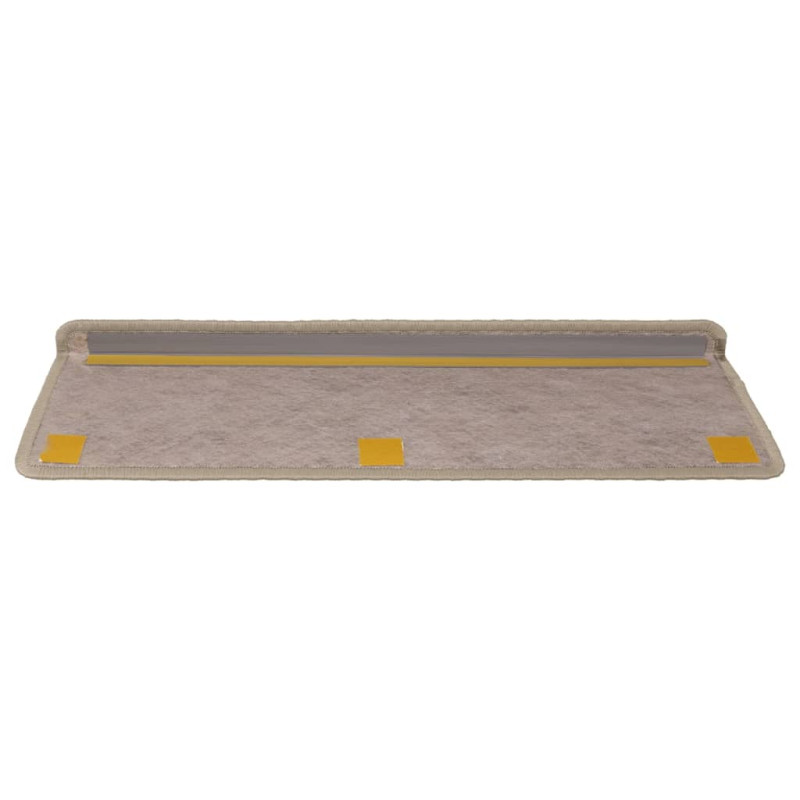 Samoprzylepne nakładki na schody, 15 szt., 65x21x4 cm, piaskowe