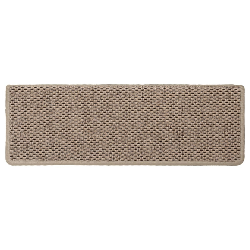 Samoprzylepne nakładki na schody, 15 szt., 65x21x4 cm, piaskowe