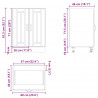Szafka pod zlewozmywak „Lucca” z czarnego drewna klejonego