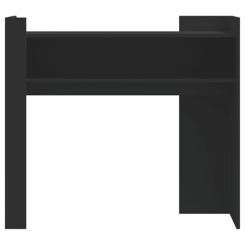 Stolik konsolowy, czarny, 100x35x90 cm, materiał drewnopochodny