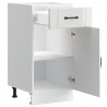 Szafka kuchenna dolna "Lucca" biała, materiał drewnopochodny