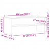Szafka pod telewizor, stare drewno, 100x40x40 cm