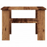 Stolik kawowy stare drewno 60x60x42 cm materiał drewnopochodny