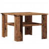 Stolik kawowy stare drewno 60x60x42 cm materiał drewnopochodny