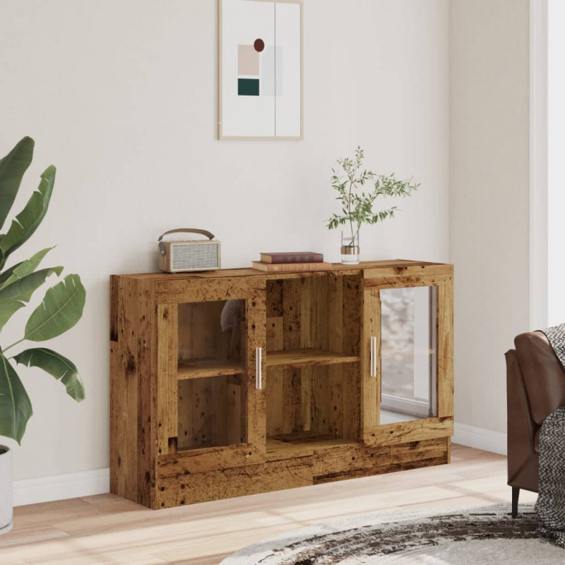 Szafka, stare drewno, 120x30,5x70 cm, materiał drewnopochodny