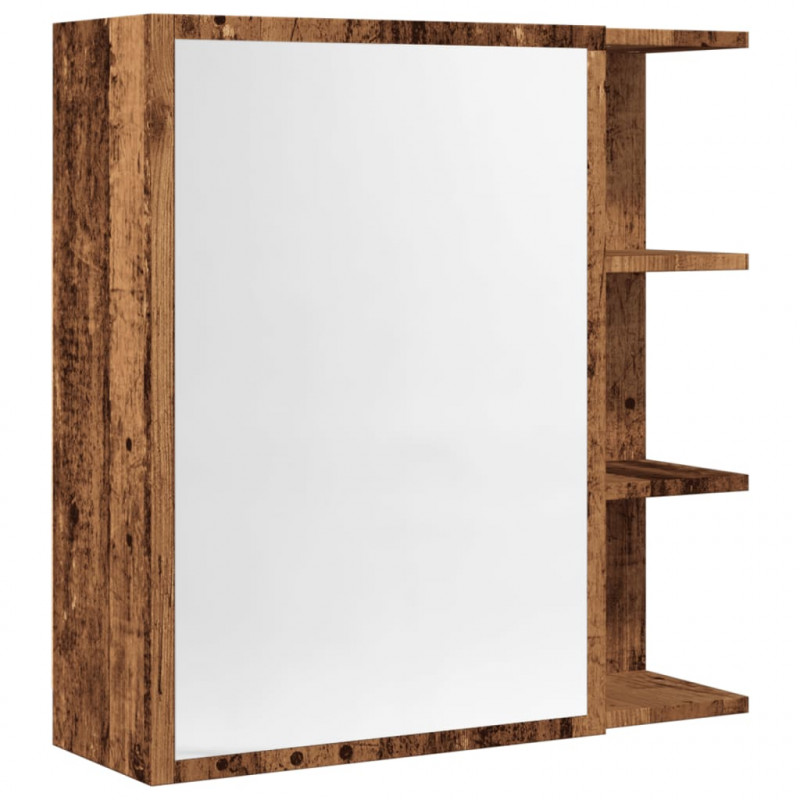 Szafka z lustrem, stare drewno, 62,5x20,5x64 cm