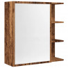 Szafka z lustrem, stare drewno, 62,5x20,5x64 cm