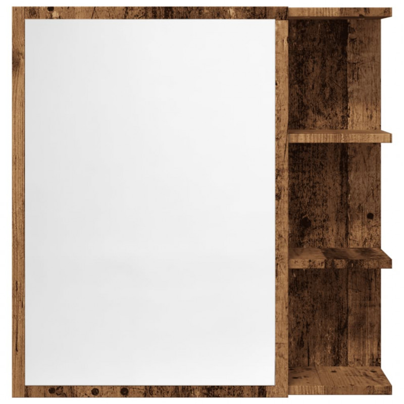 Szafka z lustrem, stare drewno, 62,5x20,5x64 cm