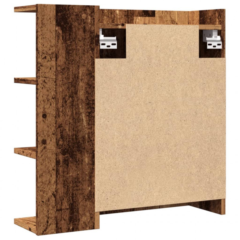Szafka z lustrem, stare drewno, 62,5x20,5x64 cm