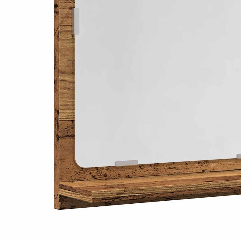 Szafka łazienkowa z lustrem, stare drewno, 40x11x37 cm