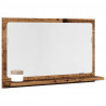 Szafka łazienkowa z lustrem, stare drewno, 60x11x37 cm