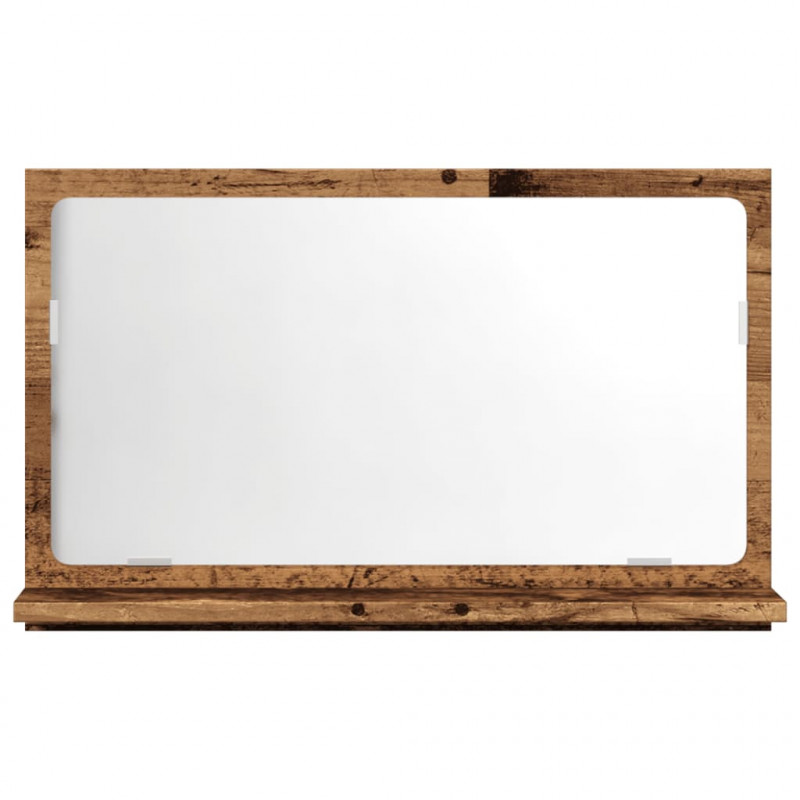 Szafka łazienkowa z lustrem, stare drewno, 60x11x37 cm
