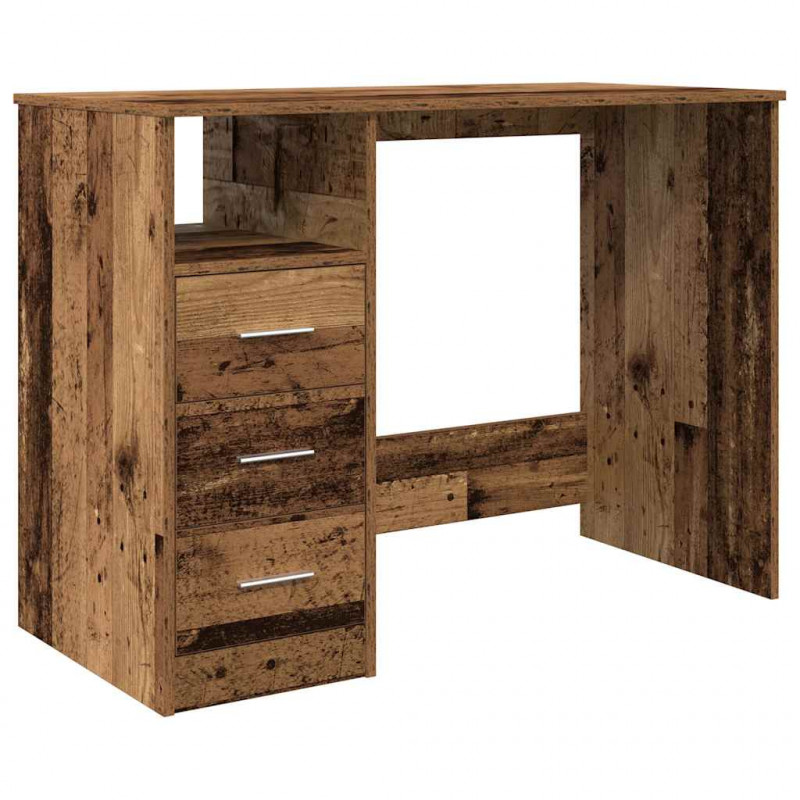 Biurko, stare drewno, 102x50x76 cm, materiał drewnopochodny