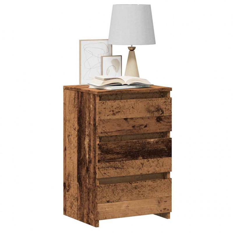 Szafka nocna, stare drewno, 40x35x62,5 cm