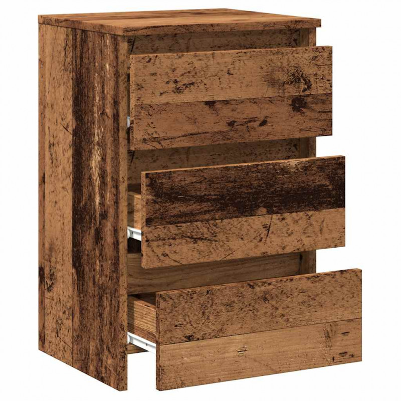 Szafka nocna, stare drewno, 40x35x62,5 cm