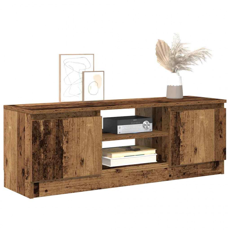 Szafka TV, stare drewno, 102x30x36 cm, materiał drewnopochodny