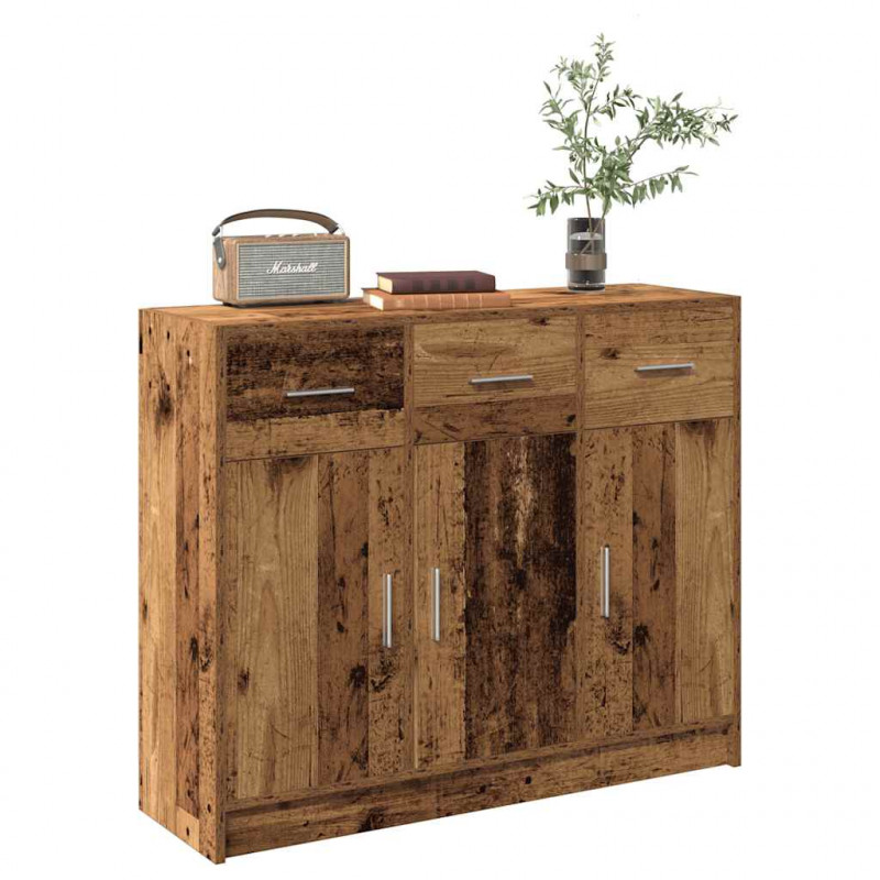 Szafka, stare drewno, 91x28x75 cm, materiał drewnopochodny