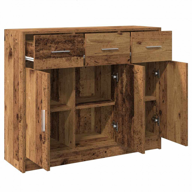 Szafka, stare drewno, 91x28x75 cm, materiał drewnopochodny