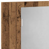 Szafka łazienkowa z lustrem i LED, stare drewno, 40x12x45 cm