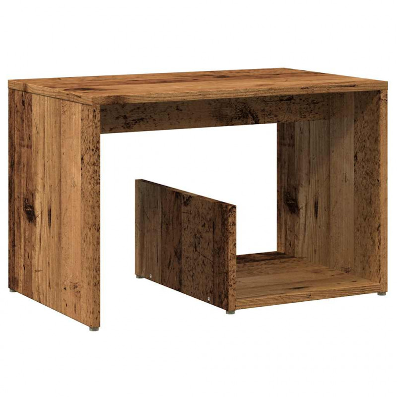 Stolik, stare drewno, 59x36x38 cm, materiał drewnopochodny