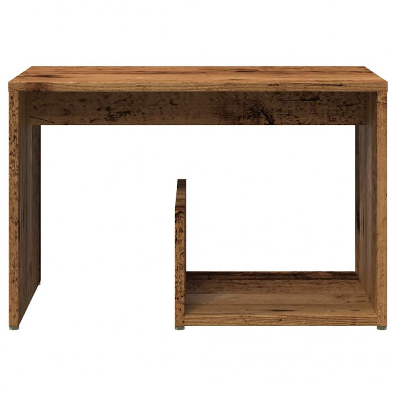 Stolik, stare drewno, 59x36x38 cm, materiał drewnopochodny