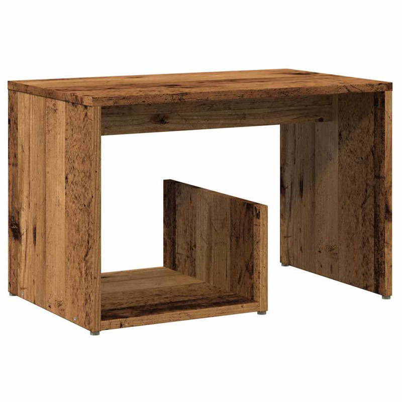 Stolik, stare drewno, 59x36x38 cm, materiał drewnopochodny