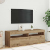 Szafka pod TV z oświetleniem LED, dąb artisan, 120x35x40 cm