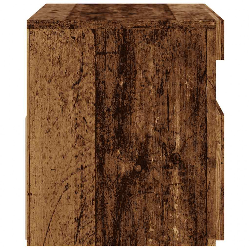 Szafka pod TV z oświetleniem LED, stare drewno, 60x35x40 cm