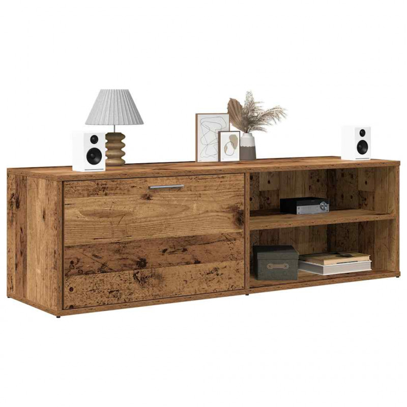 Szafka pod TV, stare drewno, 120x34x37 cm