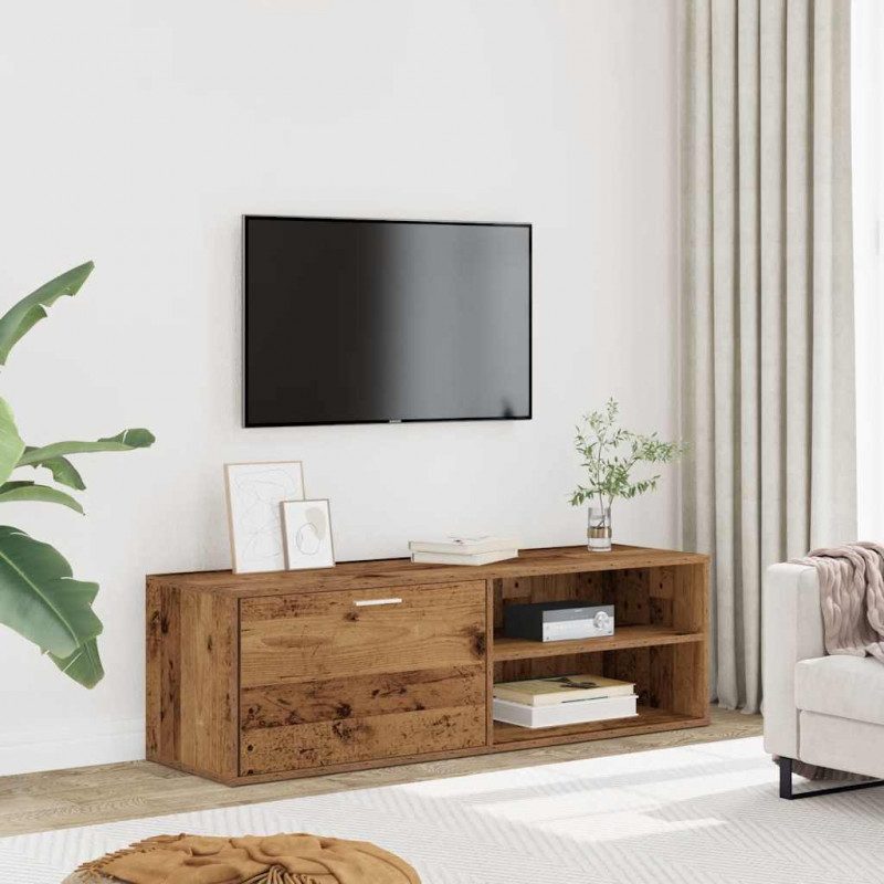 Szafka pod TV, stare drewno, 120x34x37 cm