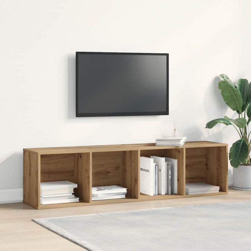 Szafka pod TV, dąb artisan, 120x34x37 cm