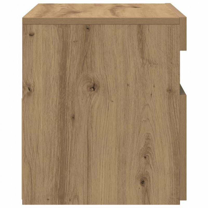 Szafka pod TV z oświetleniem LED, dąb artisan, 60x35x40 cm