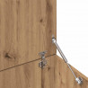 Stolik kawowy, dąb artisan, 150x50x35 cm