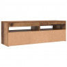 Szafka pod TV z oświetleniem LED, stare drewno, 120x35x40 cm