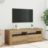 Szafka pod TV z oświetleniem LED, dąb artisan, 120x35x40 cm