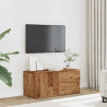 Szafka TV, stare drewno, 80x34x35,5 cm, materiał drewnopochodny