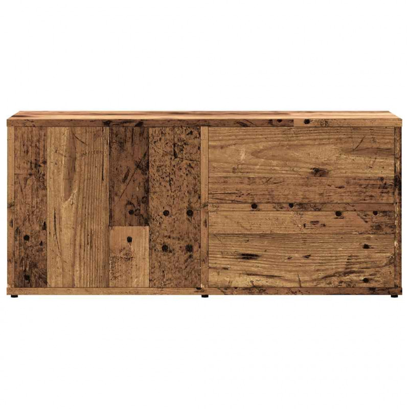 Szafka TV, stare drewno, 80x34x35,5 cm, materiał drewnopochodny