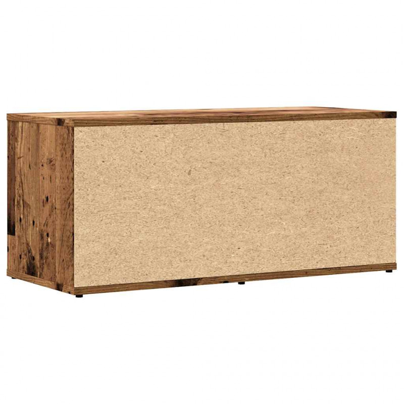 Szafka TV, stare drewno, 80x34x35,5 cm, materiał drewnopochodny