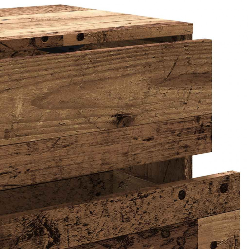 Szafka TV, stare drewno, 80x34x35,5 cm, materiał drewnopochodny